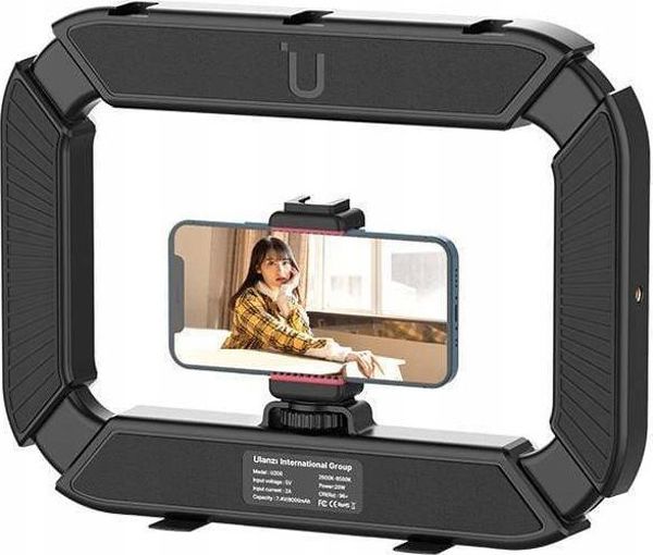 Ulanzi U200 LED Ring Light Φωτιστικό με Βάση για Smartphone και Επαναφορτιζόμενη Μπαταρία