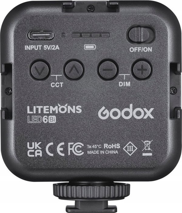 Godox Litemons LED6Bi Φωτιστικό LED Video Bi-Color 3200-6500K 6W