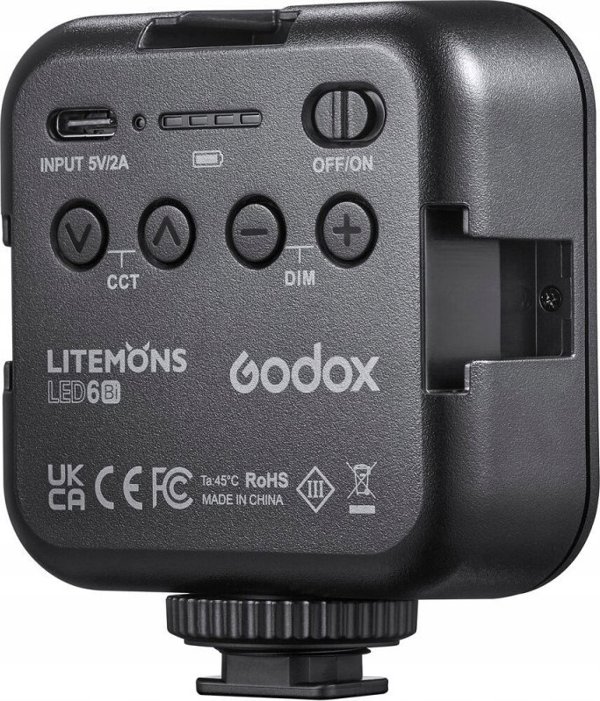 Godox Litemons LED6Bi Φωτιστικό LED Video Bi-Color 3200-6500K 6W