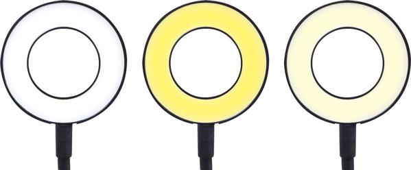 Gembird Ring Light Για Selfie Με Βάση Smartphone, Ρυθμιζόμενη Φωτεινότητα, USB, Μαύρο