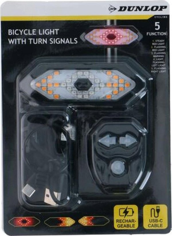 ΦΩΤΑ ΠΙΣΩ ΠΟΔΗΛΑΤΟΥ ΜΕ ΦΑΝΑΡΙ LED ΚΑΙ ΦΟΡΤΙΣΗ USB DUNLOP