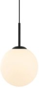 Italux Deore Κρεμαστό Φωτιστικό Σφαίρα PND-5578-1S-BK, Μαύρο/Λευκό