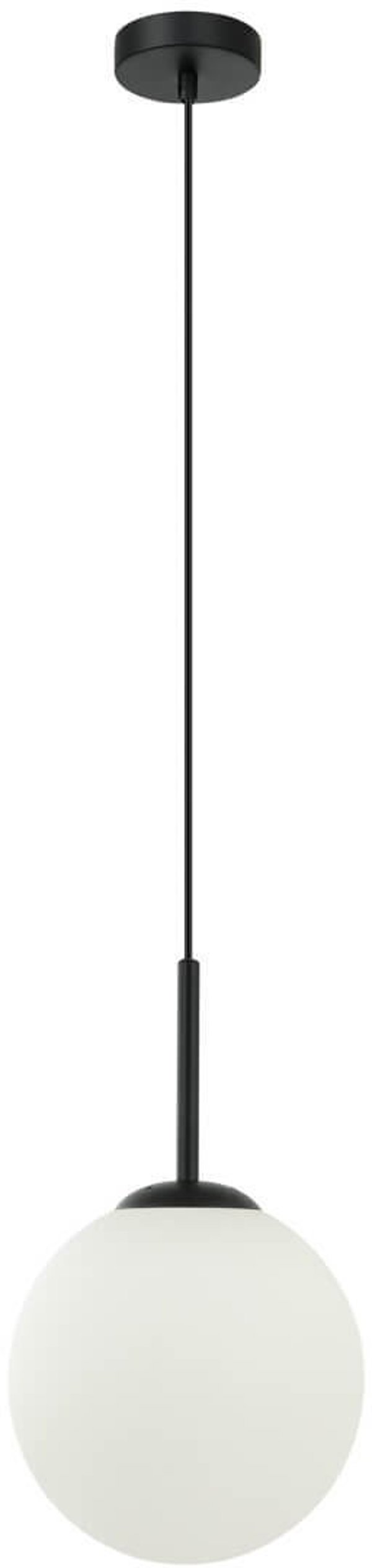 Italux Deore Κρεμαστό Φωτιστικό Σφαίρα PND-5578-1S-BK, Μαύρο/Λευκό