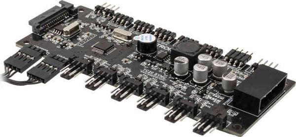 Lamptron TC20 Sync Edition Ελεγκτής Ανεμιστήρων PWM & RGB Μαύρο (LAMP-STC20B)