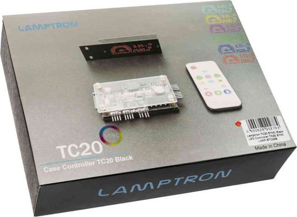 Lamptron TC20 Sync Edition Ελεγκτής Ανεμιστήρων PWM & RGB Μαύρο (LAMP-STC20B)