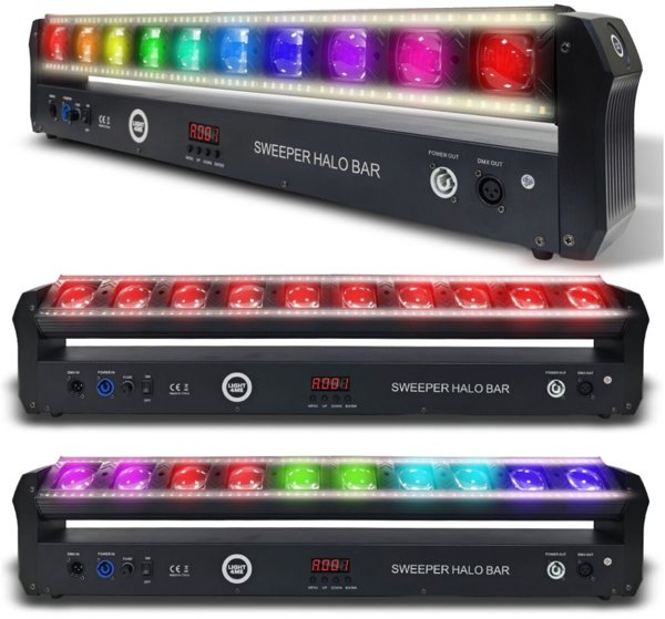 LIGHT4ME SWEEPER HALO BAR LED Φωτιστική Μπάρα DMX 10x30W RGBW + 120x0,5W