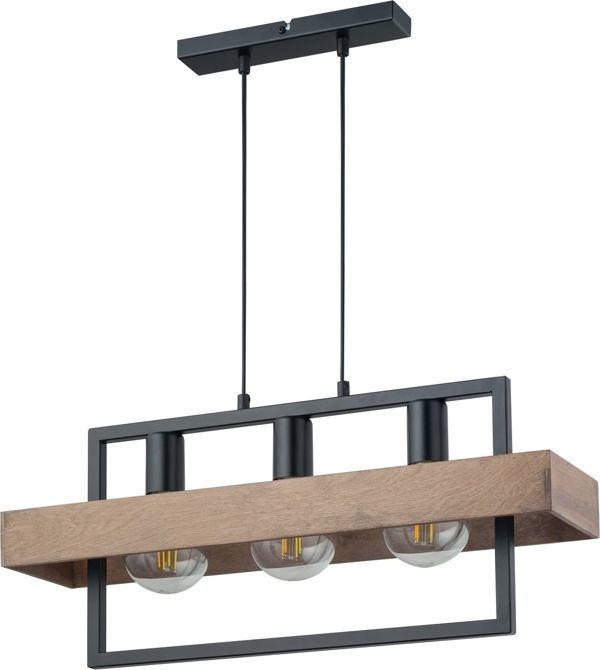 Κρεμαστό Φωτιστικό Sigma ROBIN 32217, 3 Φώτων, LED Ready, Καφέ, 61x15x80cm
