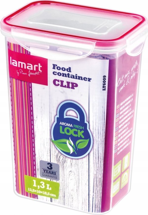 Lamart LT6009 Δοχείο Τροφίμων Clip 1,3L