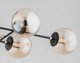 Alfa Deryl 62181 Φωτιστικό Οροφής Πλαφονιέρα 6x40W E14, Χρυσό/Μαύρο