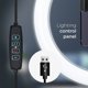 Techonic LED Ring Stream Φωτιστικό Δαχτυλίδι 13 ιντσών με Βάση και Στήριγμα Τηλεφώνου