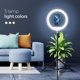 Techonic LED Ring Stream Φωτιστικό Δαχτυλίδι 13 ιντσών με Βάση και Στήριγμα Τηλεφώνου