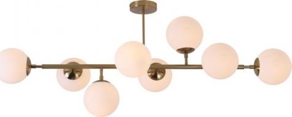 Κρεμαστό Φωτιστικό Light Prestige Dorado LP-002/8P με Χρυσές Σφαίρες