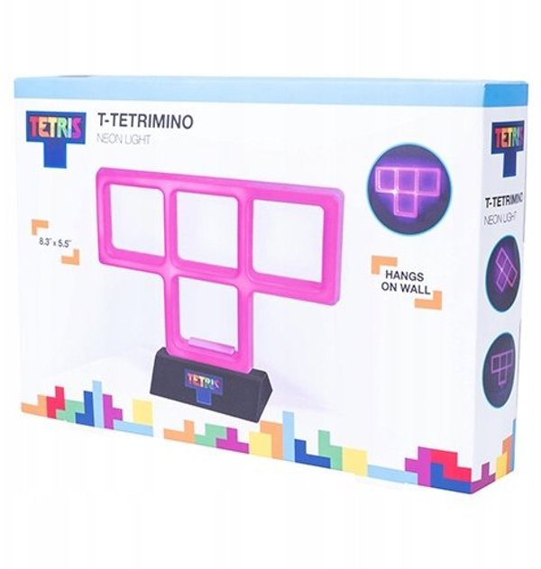 Lampka USB Lumarko Tetris - Purple Neon Light - Purple - 21cm x 14cm 5060960745910 (5060960745910)