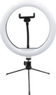 Powerton Ring Light WPRL1RGB 10" RGB LED με Τρίποδο και Βάση Smartphone, Μαύρο