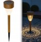 LAMPA SOLARNA IMITACJA DREWNA 7x37CM