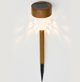 LAMPA SOLARNA IMITACJA DREWNA 7x37CM