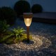 LAMPA SOLARNA IMITACJA DREWNA 7x37CM