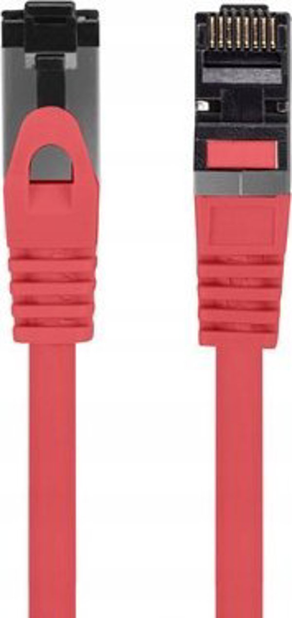 Lanberg Patchcord S/FTP kat.8.1 1m LSZH CU fluke passed czerwony
