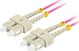 Lanberg PATCHCORD Οπτικό καλώδιο MM SC/UPC-SC/UPC duplex 3.0mm OM4 LSZH 2m μοβ