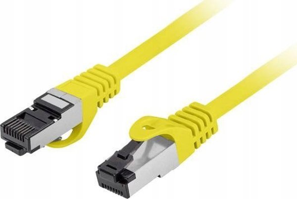 Lanberg Patchcord Lanberg S/FTP kat.8.1 0,5m LSZH CU fluke passed zolty