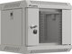 Lanberg Επιτοίχιο Rack 10" 4U 300x300mm με Γυάλινη Πόρτα, Γκρι, Flat Pack