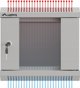 Lanberg Επιτοίχιο Rack 10" 4U 300x300mm με Γυάλινη Πόρτα, Γκρι, Flat Pack