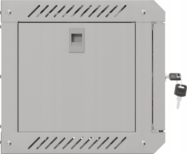 Lanberg Επιτοίχιο Rack 10" 4U 300x300mm με Γυάλινη Πόρτα, Γκρι, Flat Pack