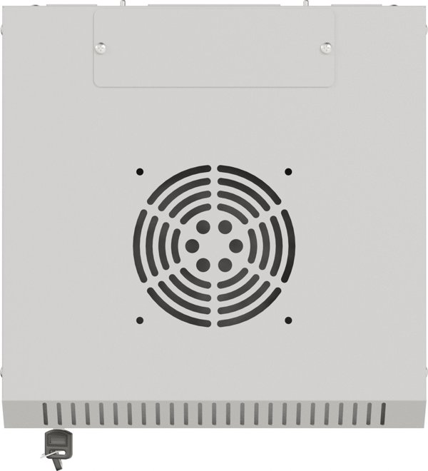 Lanberg Επιτοίχιο Rack 10" 4U 300x300mm με Γυάλινη Πόρτα, Γκρι, Flat Pack