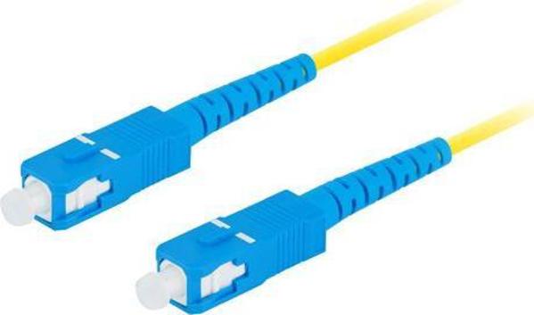 Lanberg Οπτικός Patchcord SM SC/UPC-SC/UPC Simplex 3.0mm LSZH G657A1 5m Κίτρινο