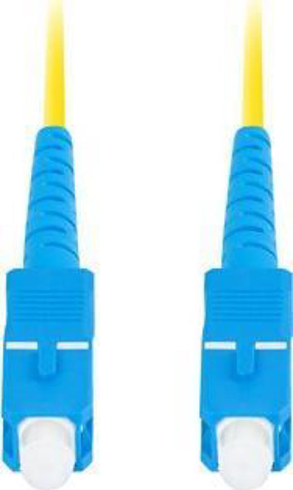 Lanberg Οπτικός Patchcord SM SC/UPC-SC/UPC Simplex 3.0mm LSZH G657A1 5m Κίτρινο