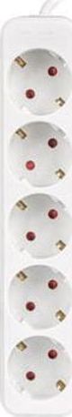 Lanberg Πολύπριζο Επέκτασης 3m, 5 Θέσεων, 230V Schuko, Λευκό