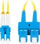 Lanberg Patchcord οπτικών ινών SM SC/UPC-LC/UPC διπλού 3,0mm LSZH G657A1 5m κίτρινο