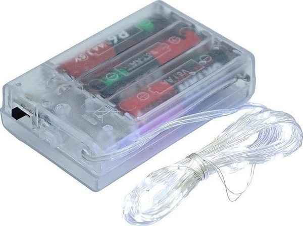 Lancuch z lampkami LED bialy 5m