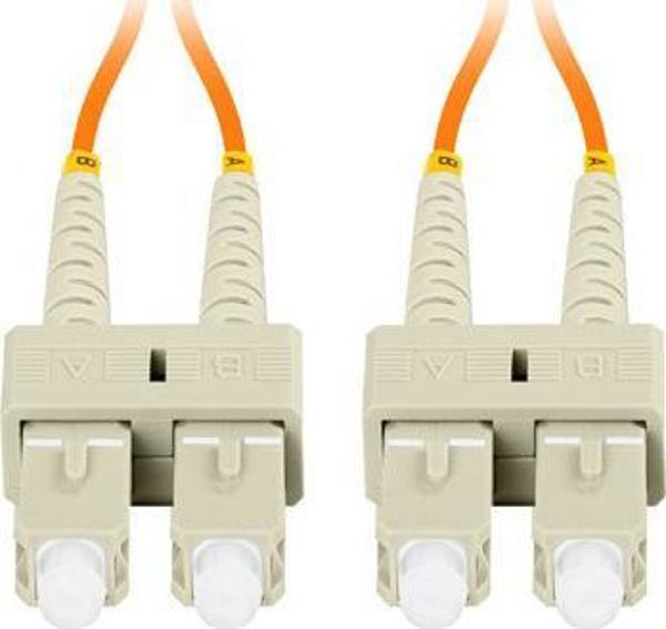 Lanberg PATCHCORD SWIATLOWODOWY MM SC/UPC-SC/UPC DUPLEX 3.0MM OM2 50/125 LSZH 5M POMARANCZOWY LANBERG