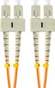 Lanberg PATCHCORD SWIATLOWODOWY MM SC/UPC-SC/UPC DUPLEX 3.0MM OM2 50/125 LSZH 5M POMARANCZOWY LANBERG