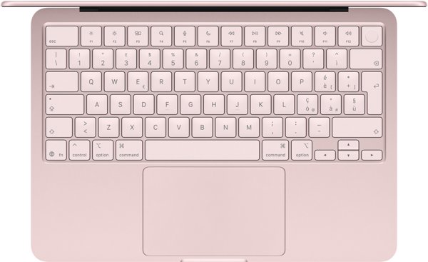 Laptop Apple Apple MacBook Neo A18 Pro chip with 6-core CPU and 5-core GPU, 8GB, 512GB SSD, Touch ID - Blush