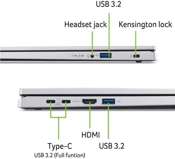 Laptop Acer Extensa EX215-57-TCO 15.6" WUXGA, Intel Core i5-120U, 16GB RAM, 512GB SSD, Windows 11 Pro