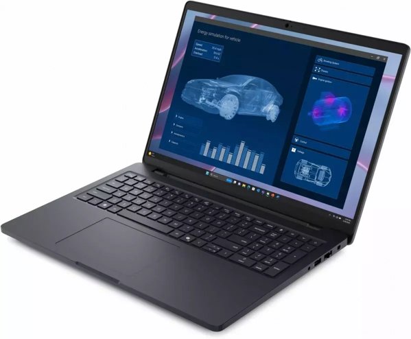 Laptop Dell DELL Pro Max 16 MC16255 Copilot+ PC AMD Ryzen AI 7 PRO 350 Laptop 40,6 cm (16") Full HD+ 32 GB LPDDR5x-SDRAM 1 TB SSD NVIDIA RTX PRO 1000 Blackwell Wi-Fi 7 (802.11be) Windows 11 Pro English Czarny