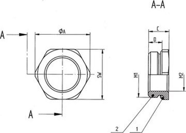 LAPP Redukcja mosiezna do dlawnic M32/M16 z O-Ring Skindicht MR-M