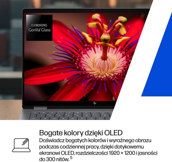 Laptop HP OmniBook X Flip 2in1 14-fk0020nw Ryzen AI 5 340 14''2K OLED 300nits LBL Glosy 16GB LPDDR5x SSD512 Radeon 840M Cam5MP+IR 59Wh Win11 Meteor Silver Aluminum 2Y (CX4P1EA)