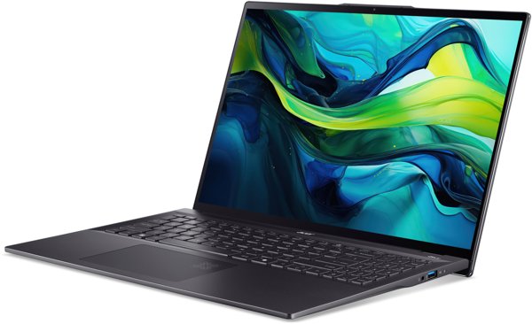 Laptop Acer NotebookACERSwiftSwift 16 AI OLEDCPU Intel Core Ultra 5226V2.1 GHz16 "2880x1800 pixelsRAM 16 GBLPDDR5x-SDRAMSSD 512 GBOn-board g NX.J3ZEL.005 (4711474673978)