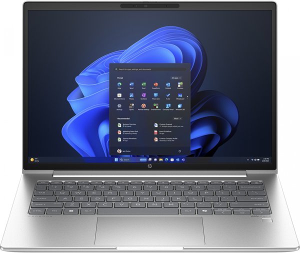 Laptop HP HP ProBook 440 G11 Notebook - Wolf Pro Security - Intel Core Ultra 7 155U / 1.7 GHz - Win 11 Pro - Intel Graphics - 16 GB RAM - 512 GB SSD NVMe - 35.6 cm (14") IPS 1920 x 1200 - Wi-Fi 6E, Bluetooth 5.3 WLAN-Karte - Hecht-silberfarben - kbd: Deut