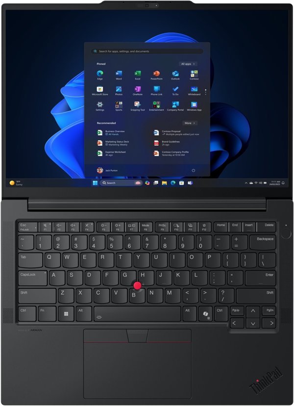 Laptop Lenovo Lenovo ThinkPad E14 Gen 7 (Intel) Copilot+ PC Intel Core Ultra 5 226V Laptop 35,6 cm (14") WUXGA 16 GB LPDDR5x-SDRAM 512 GB SSD Wi-Fi 6E (802.11ax) Windows 11 Pro Skandynawia Czarny