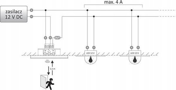 Laser αισθητήρας απόστασης DRL-60-12-9 Μαύρος