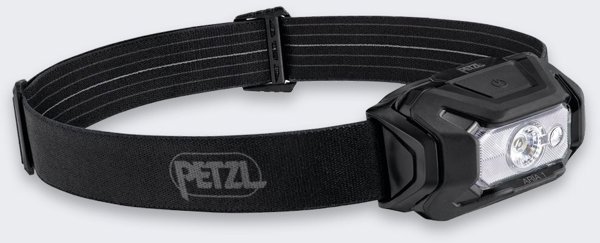 Φακός Κεφαλής Petzl Aria 1 RGB 450 Lumens, Αδιάβροχος, Μαύρο Χρώμα