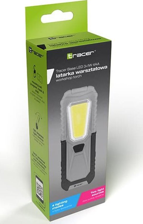Φακός Εργαστηρίου NoName Tracer Base LED 3+1W, Επαναφορτιζόμενος Φακός Συνεργείου