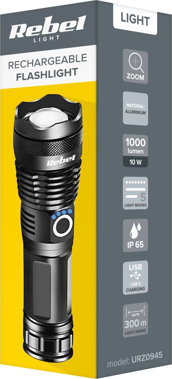 Latarka Rebel Akumulatorowa latarka LED Rebel 10 W