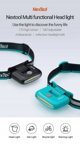 Μετωπικός φακός NexTool NE20005 170lm μπλε με επαναφορτιζόμενη μπαταρία