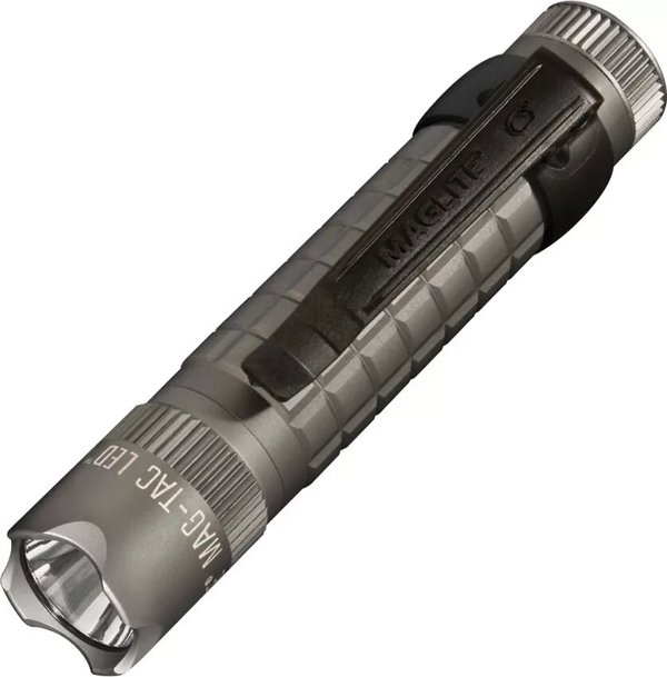 Latarka Maglite Maglite Mag-Tac crowned bezel Taschenlampe grau