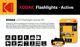 Φακός Κεφαλής Kodak Active 80 LED, 80 Lumen, Επαναφορτιζόμενος USB, με 4 Λειτουργίες Φωτισμού και Περιστροφή 365°